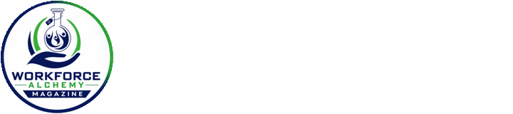 Workforce Alchemy Magazine logo, a publication that has featured the hosts